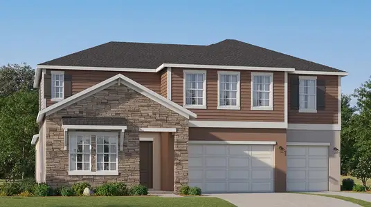 New construction Single-Family house 1086 Brierview Ln, Zephyrhills, FL 33541 plan Whitney - image