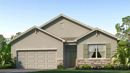 New construction Single-Family house 8473 Wheat Stone Dr, Zephyrhills, FL 33540 plan Cali - image