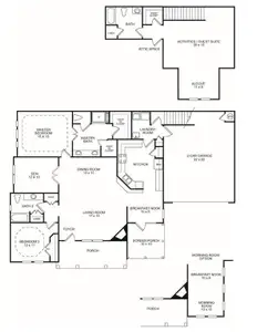 New construction Condo house 1104 Calypso Wy, Unit 1104, Cumming, GA 30040 plan The Charleston with Bonus Room - image 2