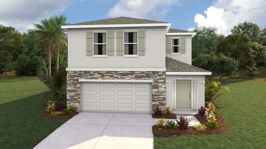 New construction Single-Family house 10370 Tucker Rd, Weeki Wachee, FL 34613 plan Elston II - image