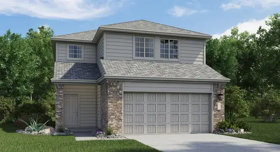 New construction Single-Family house 1414 Roaming Oak Bnd, Georgetown, TX 78628 plan Vinewood - image