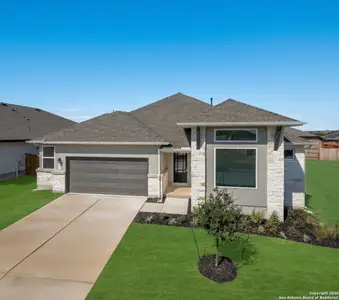 New construction Single-Family house 609 Borchers Blvd, New Braunfels, TX 78132 plan Elgin - image