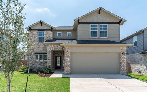 New construction Single-Family house 440 Cherrystone Loop, Buda, TX 78610  San Marcos- photo 0