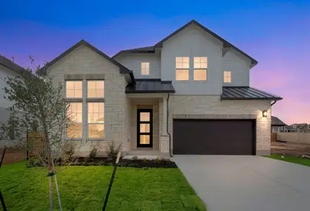 New construction Single-Family house 120 Morningdale Dr, Liberty Hill, TX 78642 plan Johnson - image