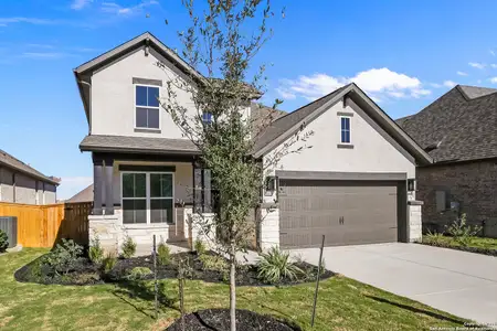 New construction Single-Family house 325 Hulda Trl, New Braunfels, TX 78130 plan Woodlake - image