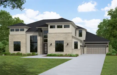 New construction Single-Family house 936 Bristol Creek Bnd, Austin, TX 78738 plan The Morgan - image