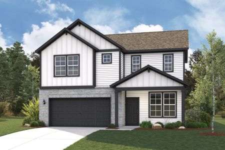 New construction Single-Family house 8427 Monorail, Fulshear, TX 77441 plan Norman - image