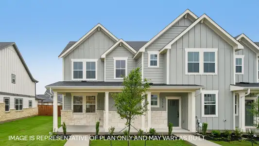 New construction Townhouse house 2503 Caleb Asher Lp, Round Rock, TX 78665 plan The Crosshaven - image