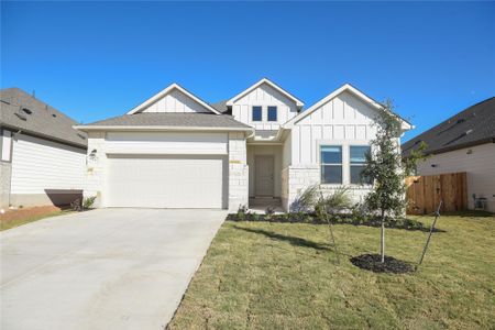 New construction Single-Family house 247 Red Tail Hawk Ln, Cedar Creek, TX 78612 plan Upton - image
