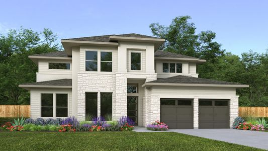 New construction Single-Family house 9216 The Ravine Way, Austin, TX 78744 Design 3491E E-50- photo 0