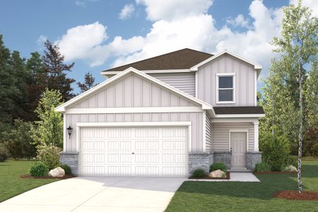 New construction Single-Family house 152 Hornet St, Elgin, TX 78621 plan Birch - image