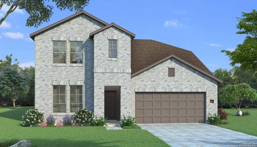 New construction Single-Family house 517 Cowboy Hts, Cibolo, TX 78108 Teak II- photo 0 0