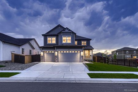 New construction Single-Family house 9845 Ceylon Court, Commerce City, CO 80022 - photo 0