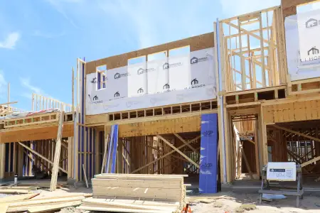 New construction Townhouse house 9051 Hazy Jade Wy, Apex, NC 27523 plan Hyde Park - image