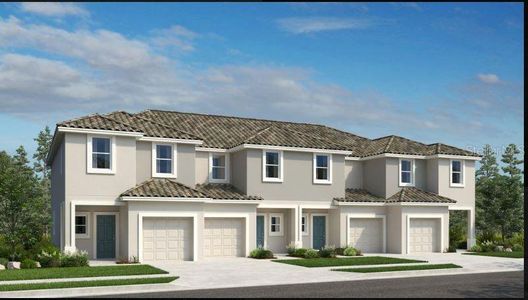 New construction Townhouse house 1402 Anchor Bend Way, Kissimmee, FL 34746 Marigold- photo 0