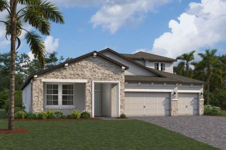 New construction Single-Family house 31215 Hayman Lp, Wesley Chapel, FL 33545 Corina III Bonus- photo 0