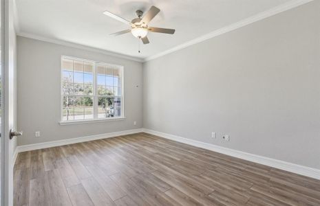 Elegant study with large windows *real home pictured