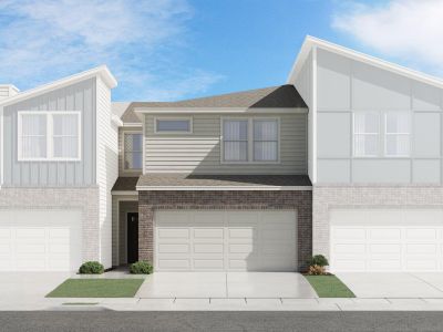 New construction Townhouse house 1850 Settlers Glen Dr, Unit 1102, Round Rock, TX 78665 The Bonnell (161)- photo 0