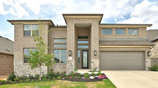 New construction Single-Family house 132 Cloverton Cres, Hutto, TX 78634 plan The Cameron - image