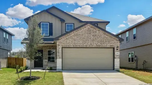 New construction Single-Family house 13682 Gunnison Quartz, San Antonio, TX 78253 plan The Nicole - image