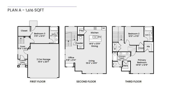 New construction Single-Family house 9101 Bauman Rd, Houston, TX 77022 plan 1616 - image 3