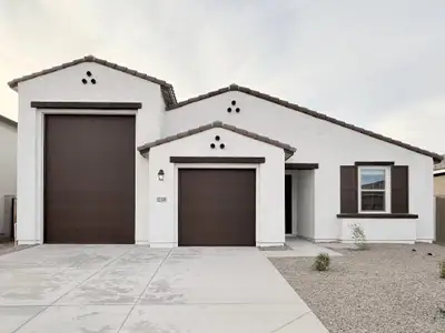 New construction Single-Family house 32148 N Buckaroo Rd, San Tan Valley, AZ 85140 plan Opal RV Garage - image
