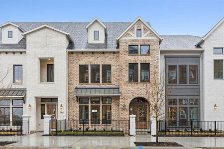 New construction Townhouse house 11929 Dahlia Bay Drive, Frisco, TX 75033 Roosevelt- photo 0