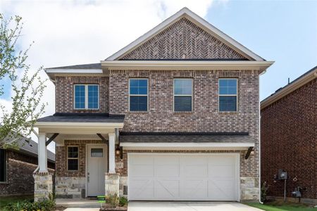 New construction Single-Family house 133 Ashbrook St, Little Elm, TX 75068 Huntly- photo 0