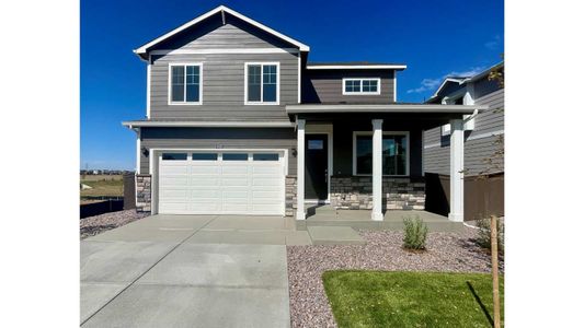 New construction Single-Family house 18825 E 99Th Ave, Commerce City, CO 80022 BELLAMY- photo 0