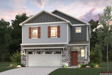 New construction Single-Family house 10643 Rosemont Pass, San Antonio, TX 78254 plan Lawson - 2057 - image