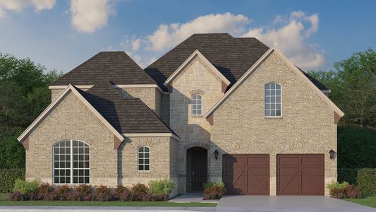 Plan 609 Elevation A with Stone