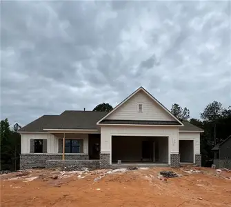 New construction Single-Family house 65 River Rdg Walk, Monroe, GA 30656 plan (GA) Carson A 3 Front Entry - image