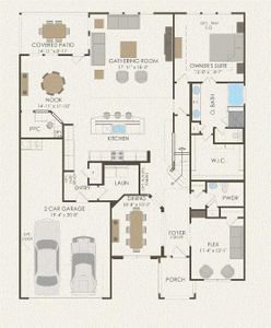 Pulte Homes, Lawson floor plan