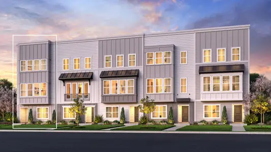 New construction Townhouse house 722 41st Avenue N, Nashville, TN 37209 plan Hutcherson Westbrook - image