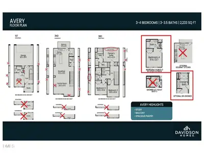 New construction Townhouse house 143 Broadway St, Unit 6, Knightdale, NC 27545 plan The Avery Interior - image