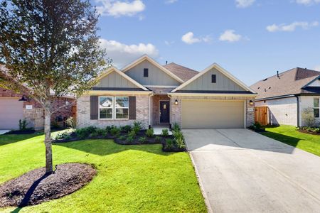 New construction Single-Family house 958 Garden Path Dr, Willis, TX 77378 plan Moscoso - Smart Series - image