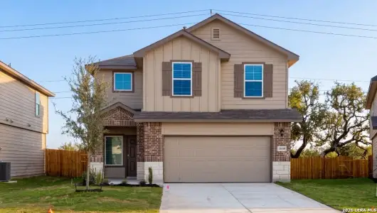 New construction Single-Family house 13690 Gunnison Quartz, San Antonio, TX 78253 plan The Emma - image
