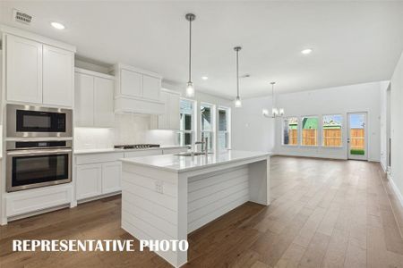 No shortage of storage or prep space in this fantastic kitchen!  REPRESENTATIVE PHOTO