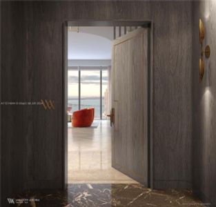 New construction Condo house 300 Biscayne Blvd, Unit 7501, Miami, FL 33131 plan Residence 01 LVL 75 - image