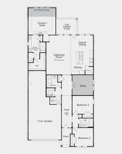 Structural options added include: extended owner's suite, study.