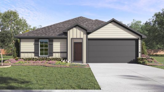 New construction Single-Family house 303 Wirecrested Dr, Lockhart, TX 78644 The Bellvue- photo 0