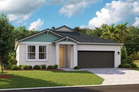 New construction Single-Family house 10317 Fieldstone Myrtle Wy, San Antonio, FL 33576 Calusa- photo 0