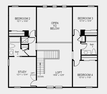 Structural options include: keyless pad for garage door, study, pocket sliding glass door.