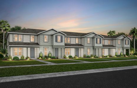 New construction Townhouse house 6456 Mossy Wood Ave, Orlando, FL 32829 plan Trailwood - Interior Unit - image