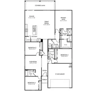 New construction Single-Family house 61 Ararat Dr, Palm Coast, FL 32137 plan Orchid - image