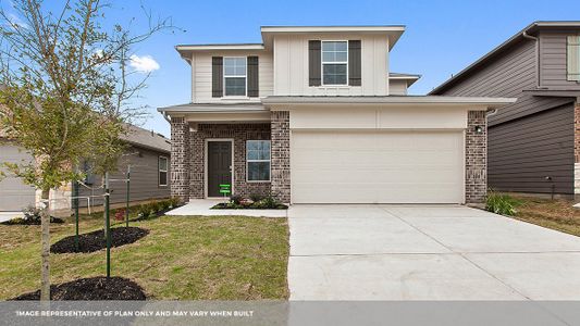 New construction Single-Family house 13407 Eppright Trce, Manor, TX 78653 plan The Hanna - image