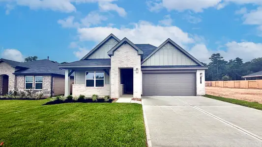 New construction Single-Family house 3807 Grizzly Bear Ct, Conroe, TX 77303 plan Justin - image