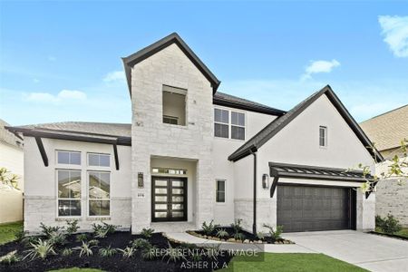 New construction Single-Family house 120 Buckaroo Dr, Georgetown, TX 78633 The Asher IX- photo 0