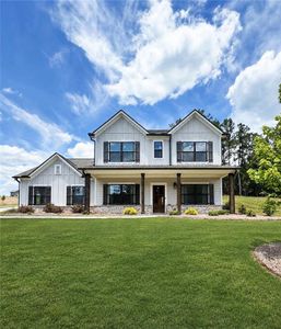 New construction Single-Family house 1025 Red Oak Blvd, Loganville, GA 30052 plan (GA)Jackson A 2 Front Entry - image