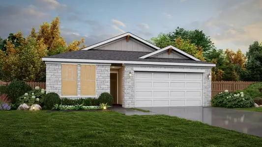 New construction Single-Family house 12914 Jeff Rnch, San Antonio, TX 78245 plan Garden View - image